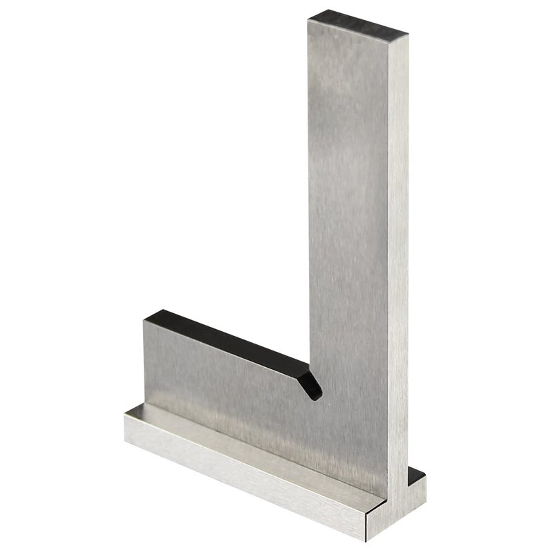 Boomgood Precision Machinist Square 4 Inch Engineer Square 90 Degree Right Angle Ruler Ground Hardened Steel with Seat 4 x 2.8 Inch - Image 2